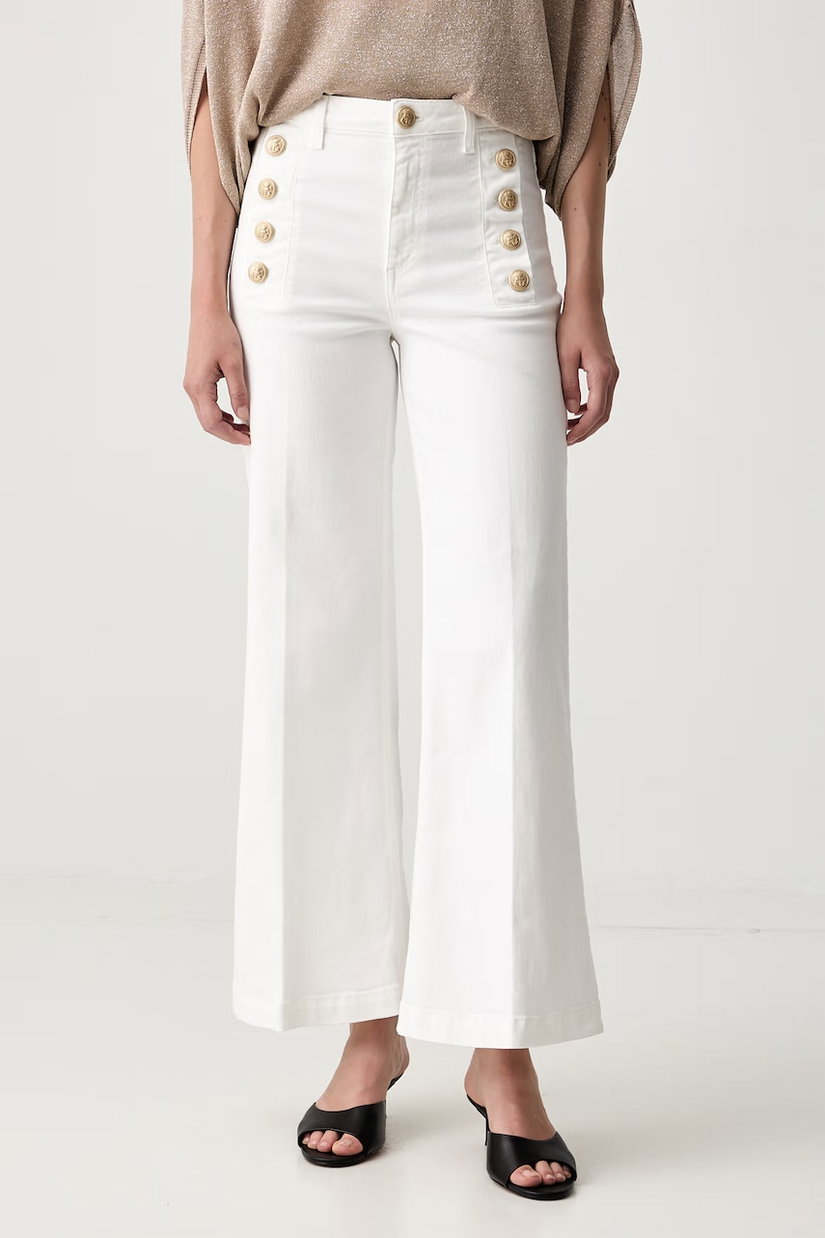 ViCOLO blugi wide leg pentru femei
