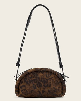 AllSaints geantă crossbody pentru femei din piele întoarsă ROSALIE