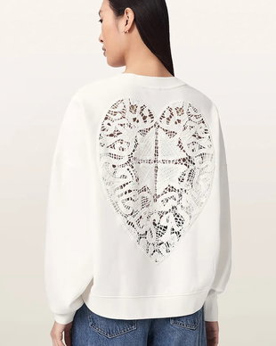 AllSaints hanorac pentru femei cu bumbac ESME