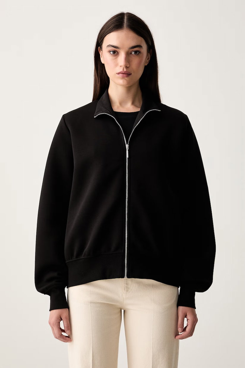 MM by Max Mara hanorac cu fermoar pentru femei cu bumbac MMLVOLUME