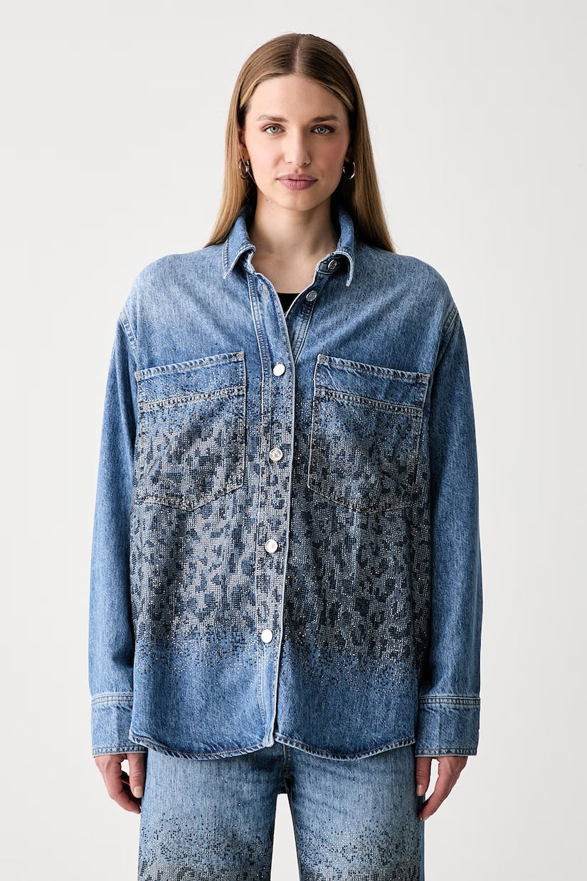 Liu Jo cămașă pentru femei din denim