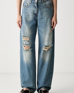 Haveone blugi relaxed fit pentru femei
