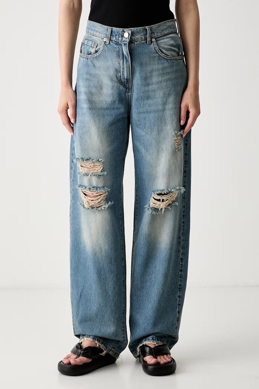 Haveone blugi relaxed fit pentru femei