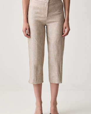 ViCOLO pantaloni capri pentru femei din in