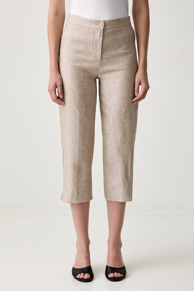 ViCOLO pantaloni capri pentru femei din in