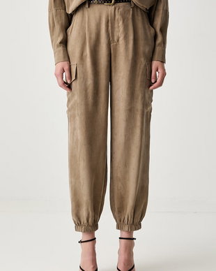 ViCOLO pantaloni cargo pentru femei din lyocell