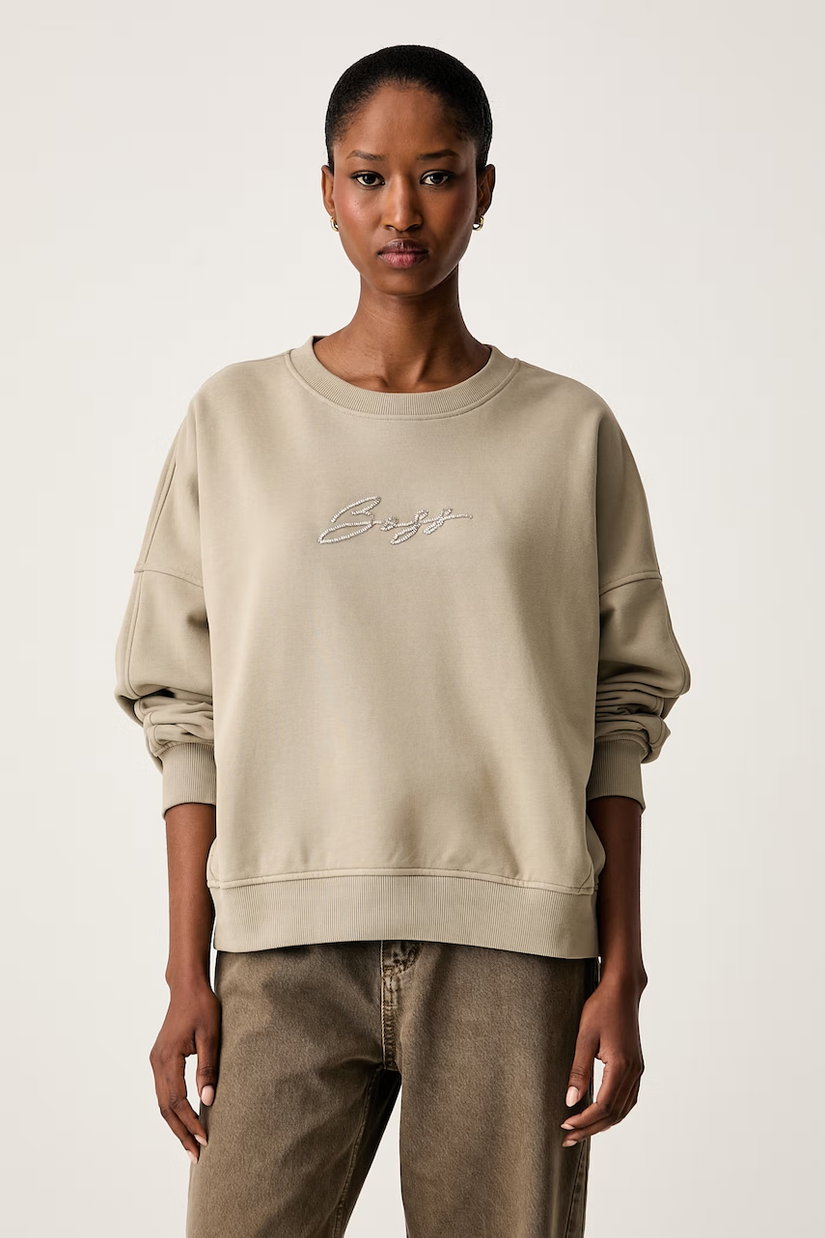 BOSS Orange hanorac oversized din bumbac C_Ever_5