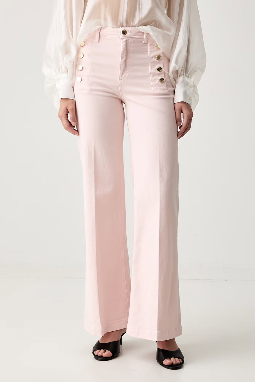 ViCOLO blugi wide leg pentru femei