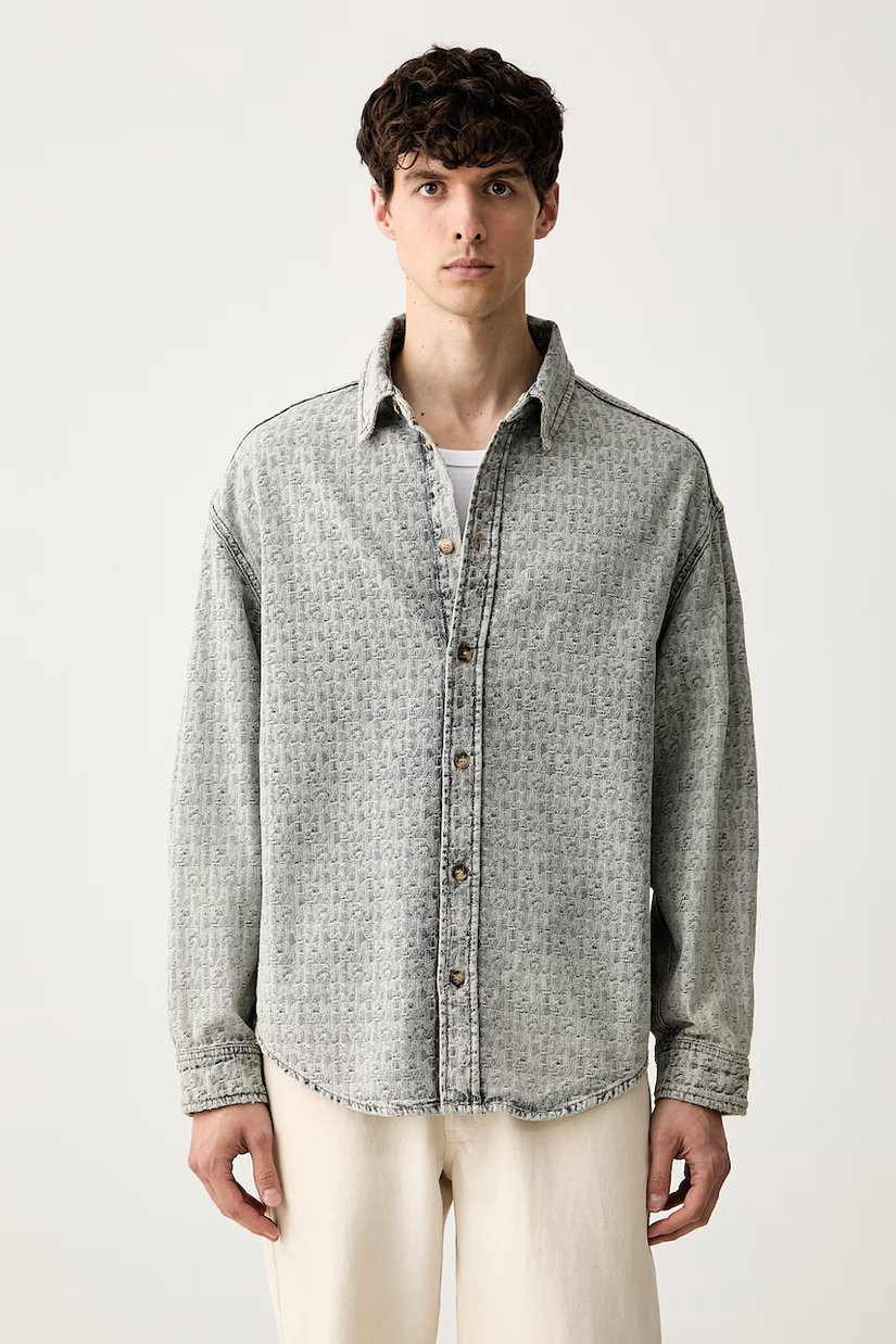Emporio Armani cămașă pentru bărbați din denim