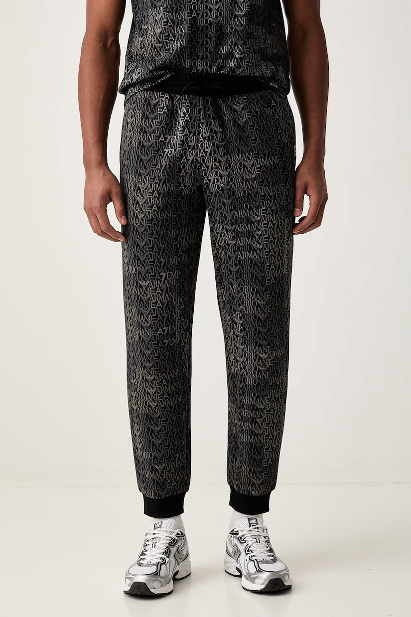 EA7 Emporio Armani pantaloni de trening pentru bărbați cu bumbac