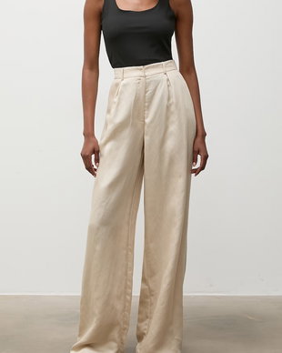 Answear.LAB pantaloni straight pentru femei din in