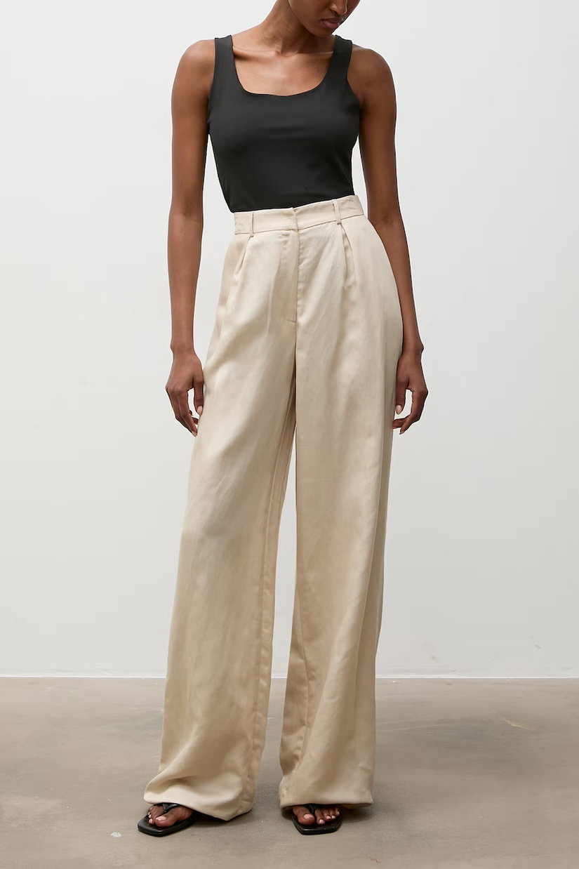 Answear.LAB pantaloni straight pentru femei din in