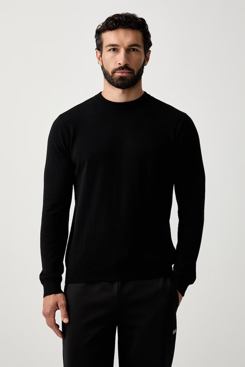 EA7 Emporio Armani pulover pentru bărbați cu lână