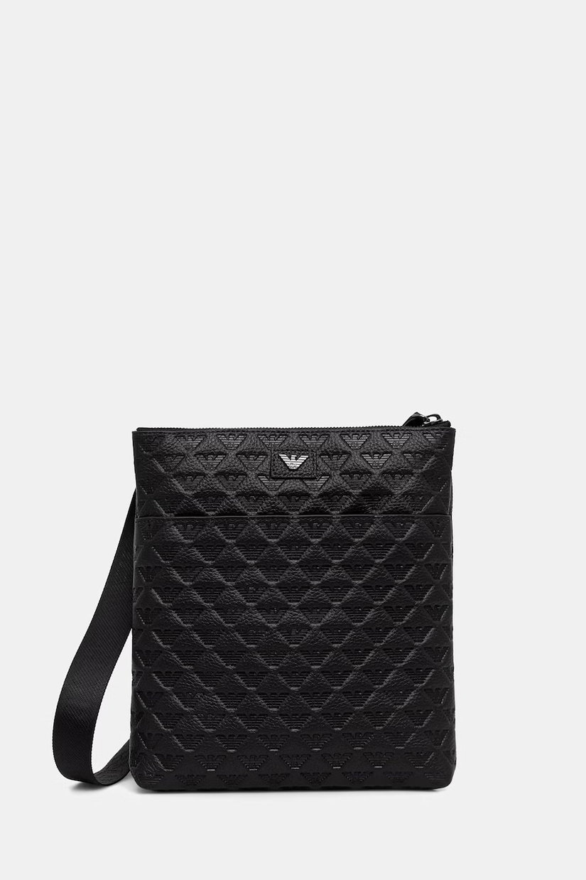 Emporio Armani geantă mică pentru bărbați din piele