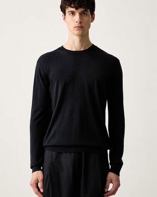Emporio Armani pulover pentru bărbați cu mătase