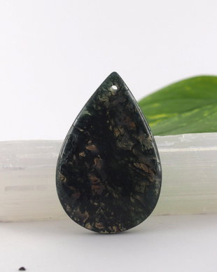 Pandantiv moss agate 50x33mm