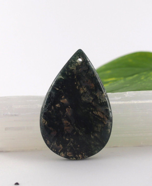 Pandantiv moss agate 50x33mm