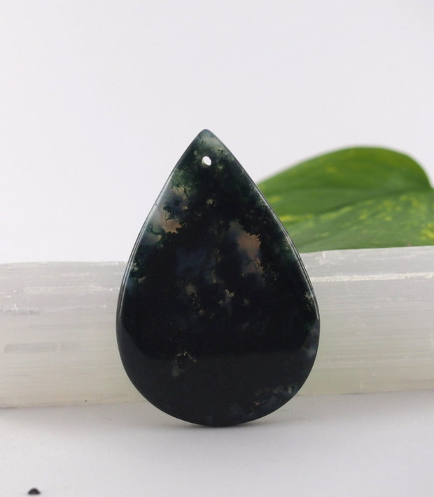 Pandantiv moss agate 50x33mm