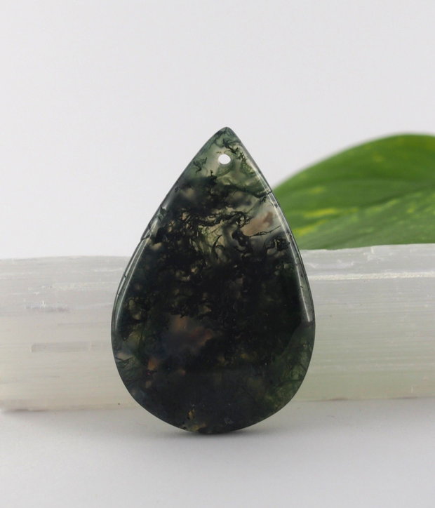 Pandantiv moss agate 50x33mm