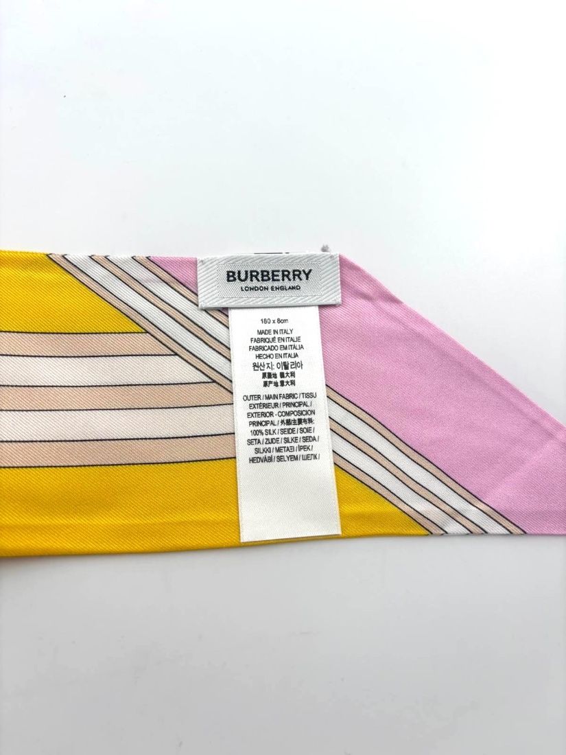 Burberry eșarfă de mătase