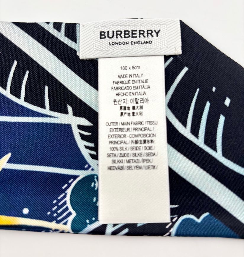 Burberry eșarfă de mătase