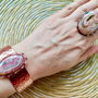 Set vintage rodocrozit natural & cupru