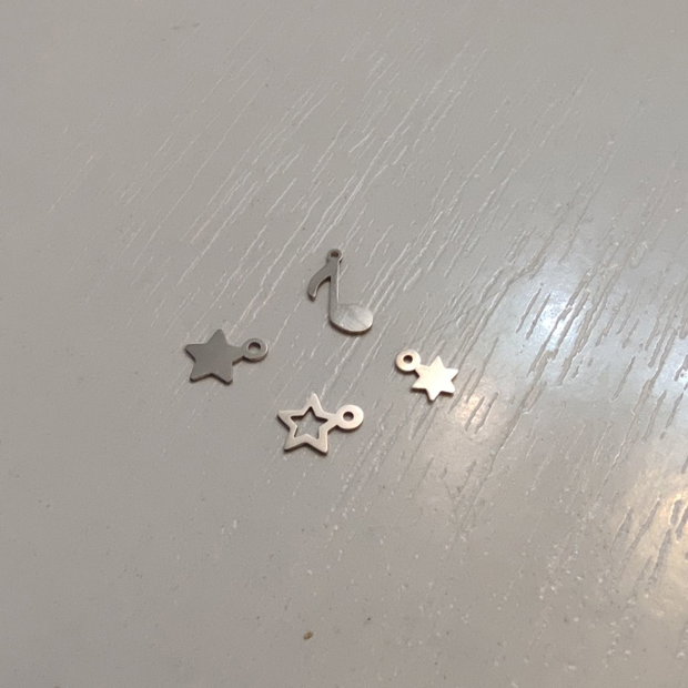 Mini steluta din argint, 6mm
