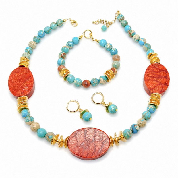 Set jasp, coral
