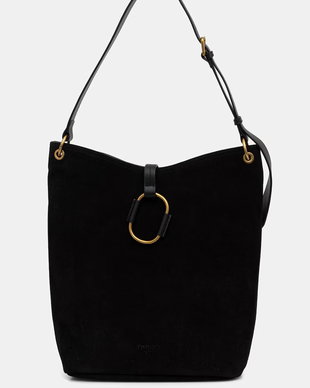 Twinset hobo bag pentru femei din piele întoarsă
