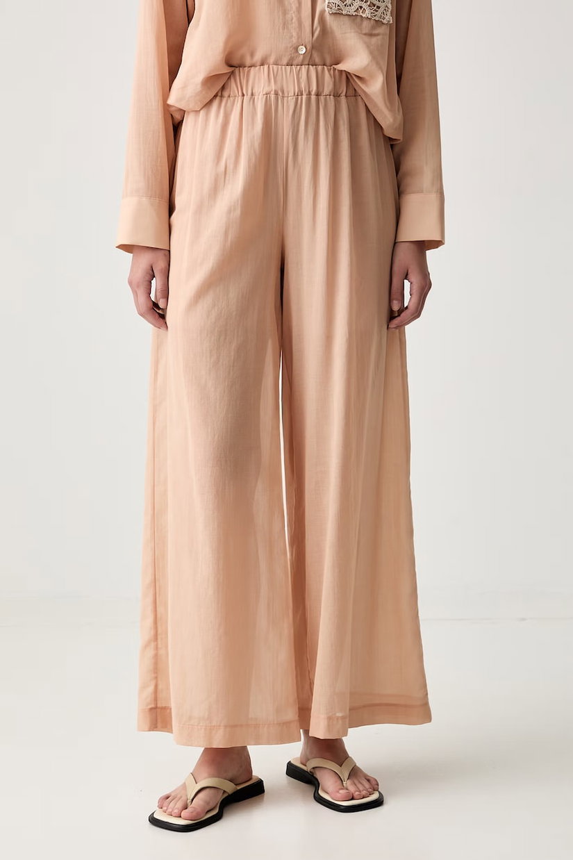 ViCOLO pantaloni palazzo pentru femei din bumbac