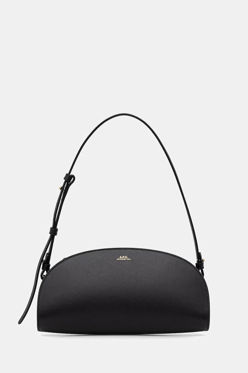 A.P.C. geantă pentru femei din piele SAC DEMI.LUNE SHOULDER