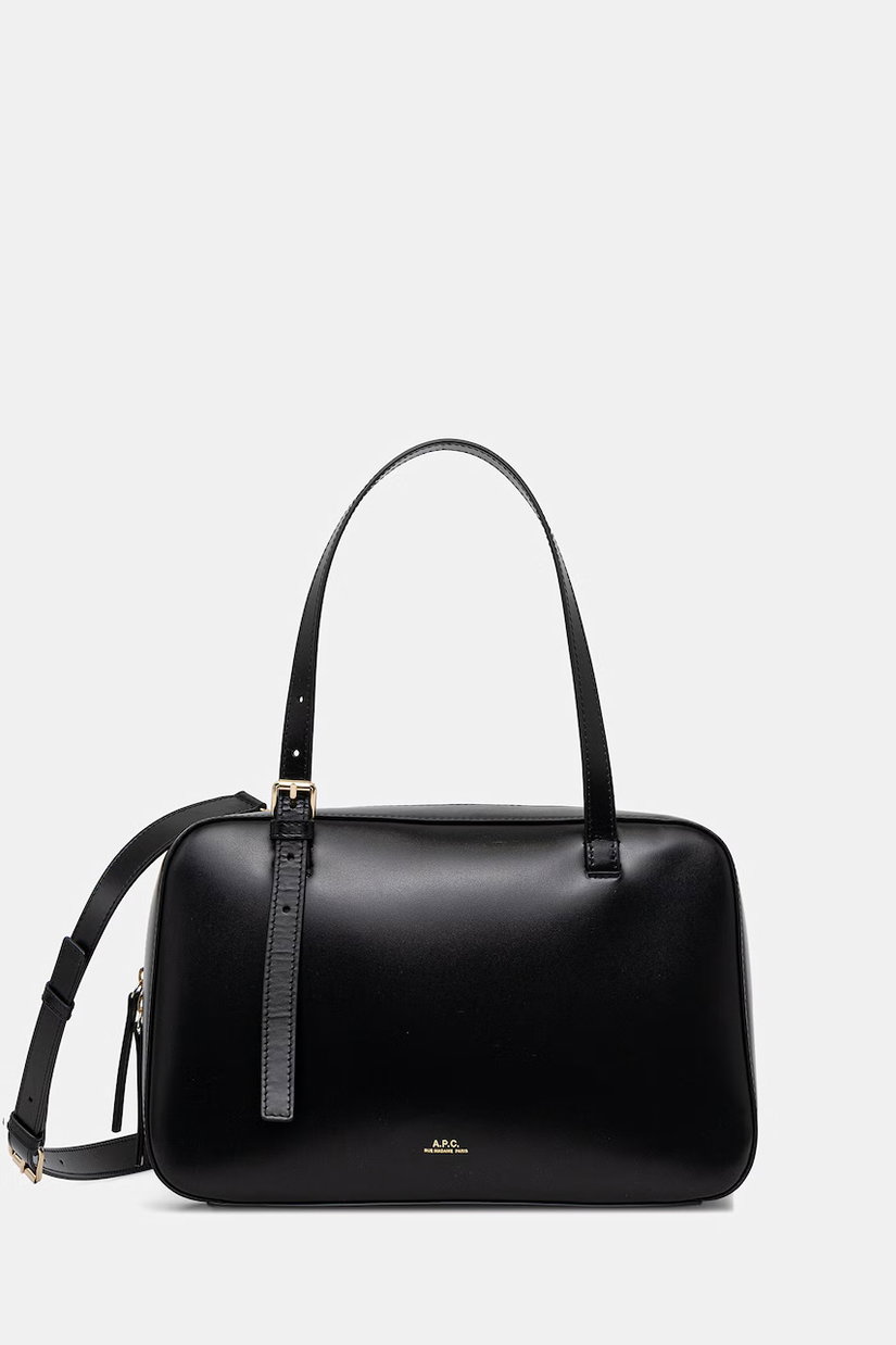 A.P.C. geantă crossbody pentru femei, din piele SAC VIRGINIE BOX