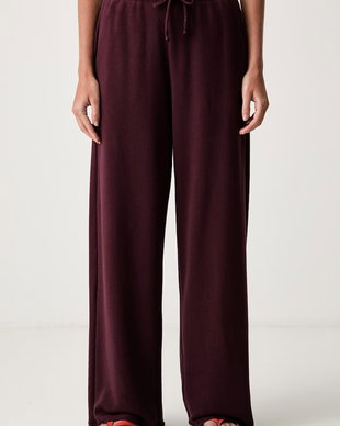 American Vintage pantaloni de trening pentru femei din bumbac cu elastan