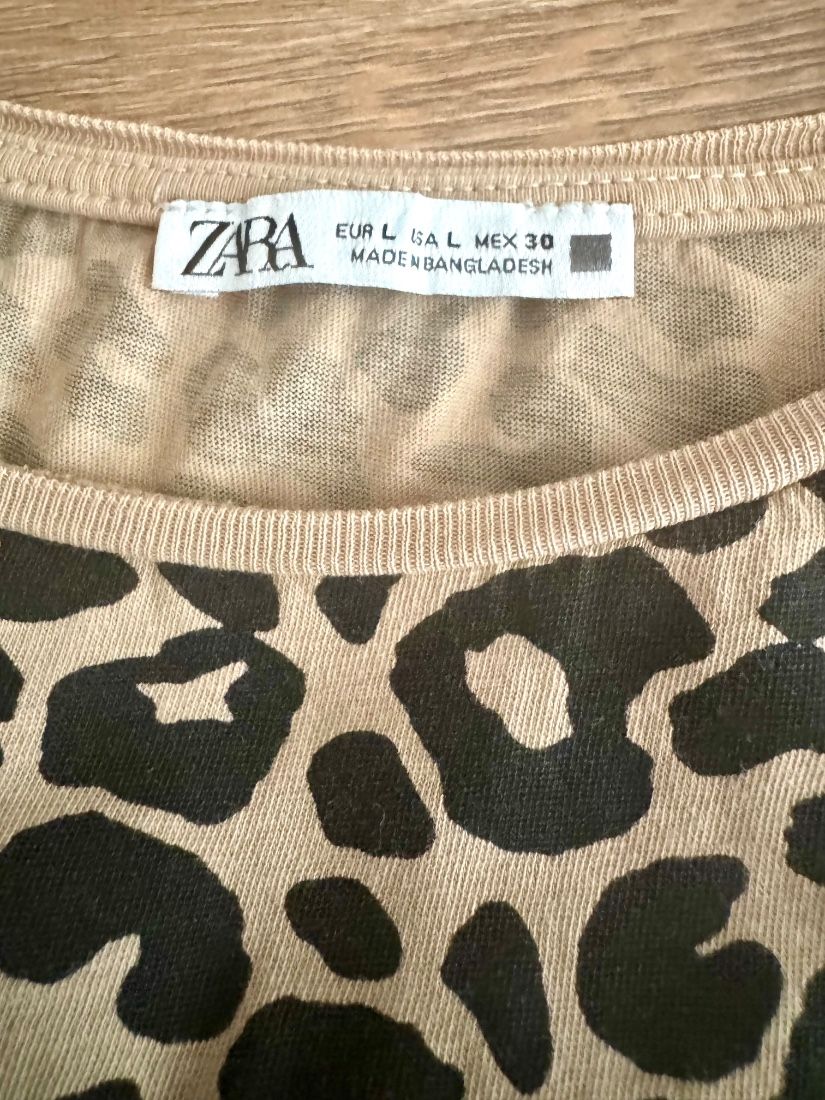 Tricou animal print Zara mărime L