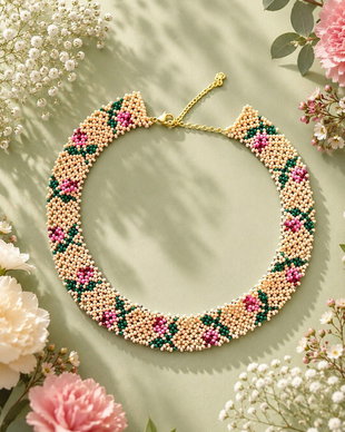 Colier model floral