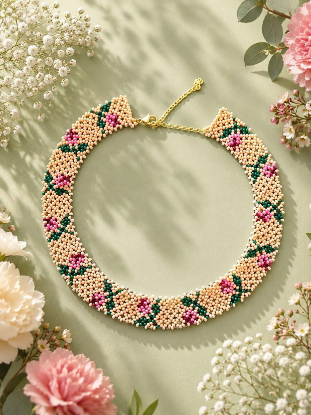 Colier model floral