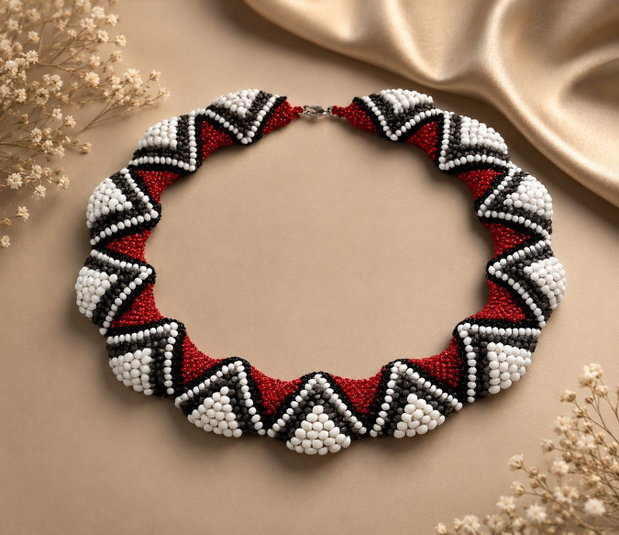 Colier elegant din margele