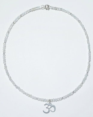 Colier argint 925 cu topaz fatetat si hematit