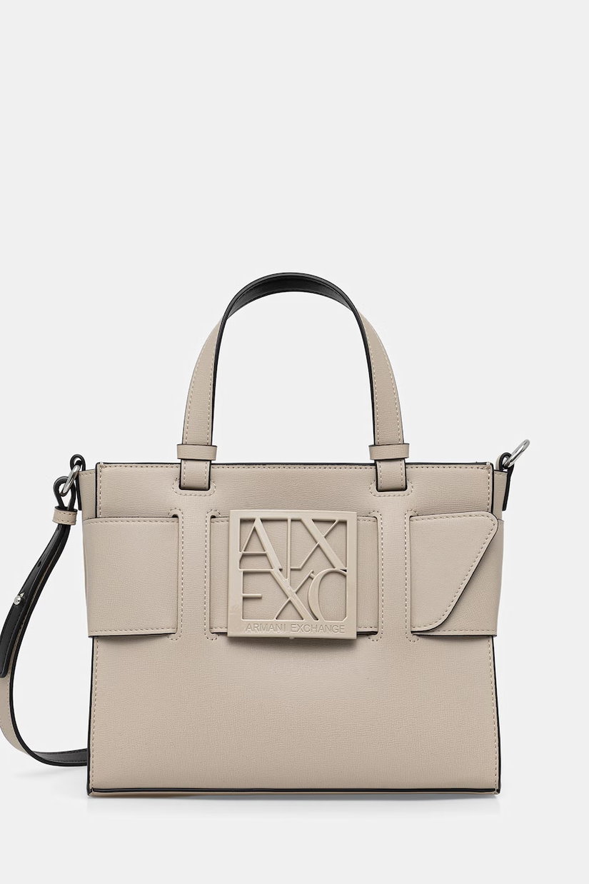 Armani Exchange geantă pentru femei cu imitație de piele