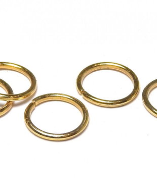 Zale din inox, aurii, 5x0.8 mm