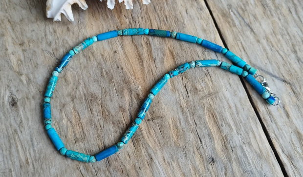 Albastru ca marea - colier regalite, turcoaz african