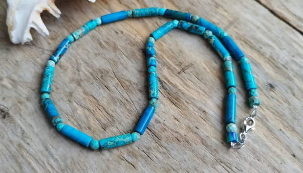 Albastru ca marea - colier regalite, turcoaz african