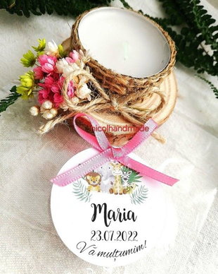 Marturii botez fata / Marturii lumânări parfumate