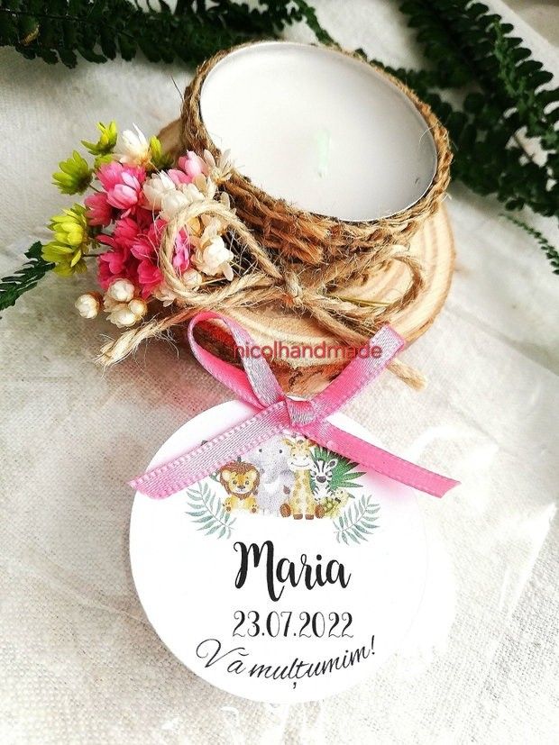 Marturii botez fata / Marturii lumânări parfumate