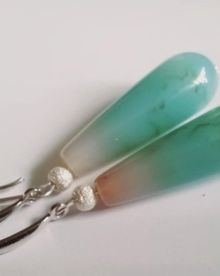 Agate aquamarin - Ag925