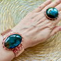 Set vintage Labradorit & cupru