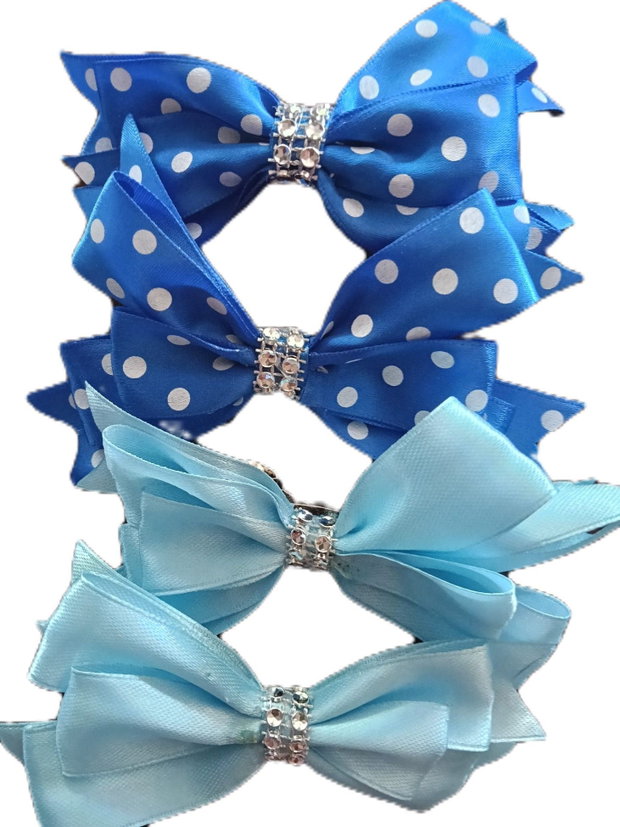 Set 4 clame funda albastru
