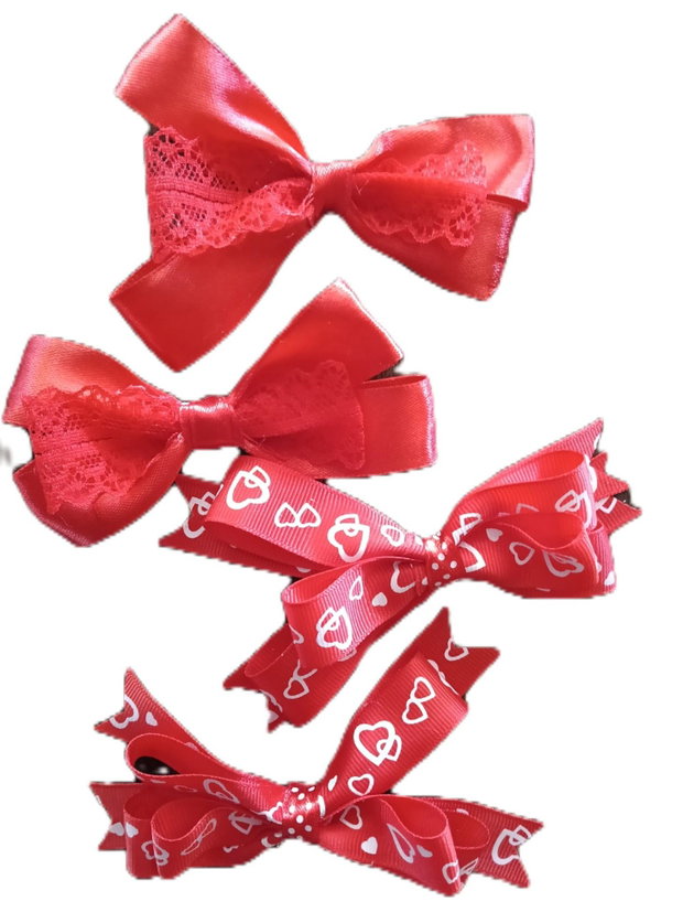 Set 4 clame funda rosu