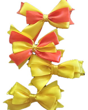 Set  4 clame funde galbene
