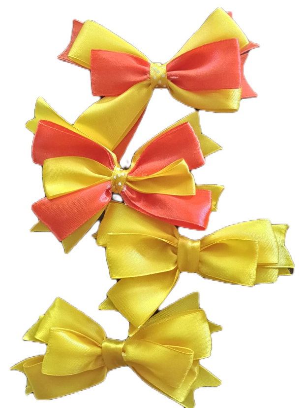 Set  4 clame funde galbene